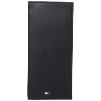 Cartera De Cuero Tommy Hilfiger Cartera Delgada Larga Negra