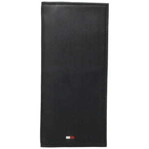Cartera De Cuero Tommy Hilfiger Cartera Delgada Larga Negra