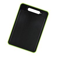 Bothyi - Tabla De Cortar Con Agujeros Para Colgar, Herramienta De Cocina Antideslizante, Tabla De Cortar Multiusos, Color Negro