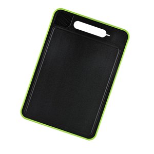 Bothyi - Tabla De Cortar Con Agujeros Para Colgar, Herramienta De Cocina Antideslizante, Tabla De Cortar Multiusos, Color Negro