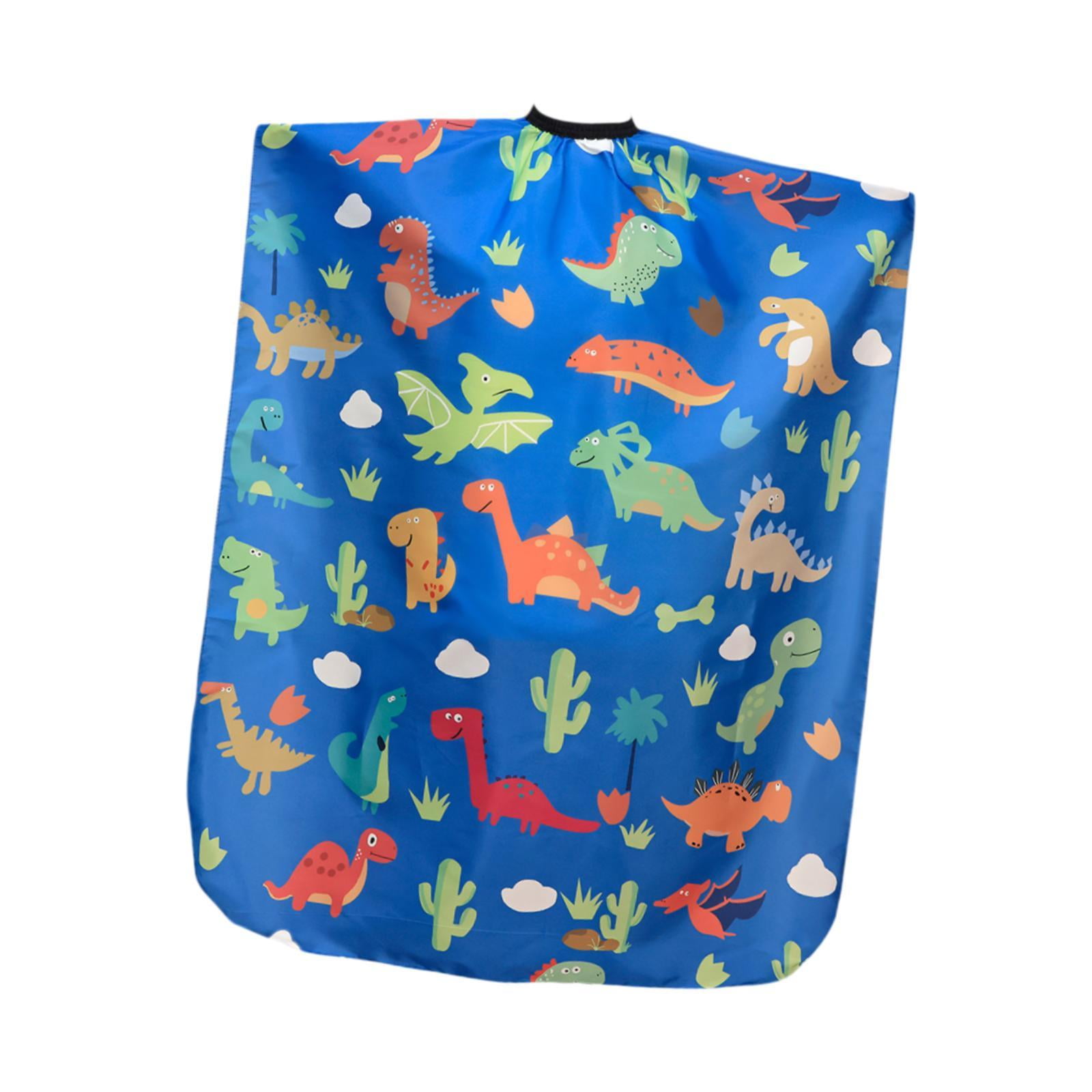 Magideal - Capa De Corte De Cabello Para Niños, Capa De Peluquería Con Escote Ajustable, Cubierta De Corte De Cabello Impermeable, Barbería De La Capa Para La , Dinosaurio