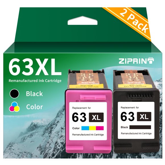 Cartucho de tinta ZIPRINT 63 remanufacturado de repuesto para HP