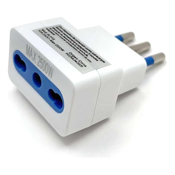 Adaptador Enchufe 10/16a C/protección Blanco Certificado