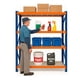 thumbnail image 1 of Rack Metálico Industrial 4 Niveles 150x200x50 cm Azul/Naranja, 1 of 4