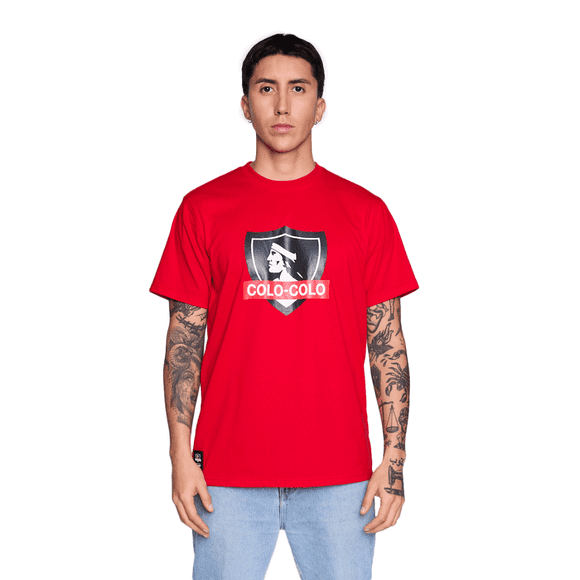 POLERA STREETMACHINE COLO COLO URBANO ESCUDO VERANO | CCPOV2620RO - Talla M