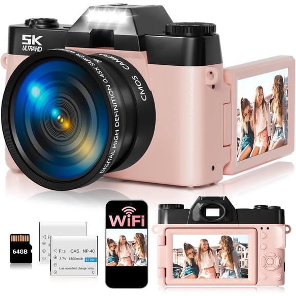 Cámara Digital SMARTKLIK R10 75MP 5K WiFi 16X Zoom
