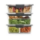 thumbnail image 1 of Contenedores de almacenamiento de alimentos Rubbermaid Brilliance 3, sin BPA, 1 of 3