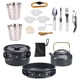 thumbnail image 3 of Utensilios de cocina portátiles para exteriores, sartenes para acampar, de , herramienta de cocina, vajilla antiadherente, tazón, taza para - negro, 3 of 5