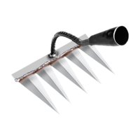 Ioensy - Rastrillo De Mano Para Jardín, Rastrillo De Desmalezado De Metal Para Aflojar La Tierra De Labranza De Plantación, 20X13,5X28Cm Con 5 Púas