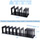 thumbnail image 2 of Organizador de Archivos LuluEasy Ajustable de Plástico Negro, 2 of 7