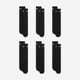 thumbnail image 5 of Calcetines Nike Performance Cushion Crew, 6 pares, negro y blanco, 5 of 9