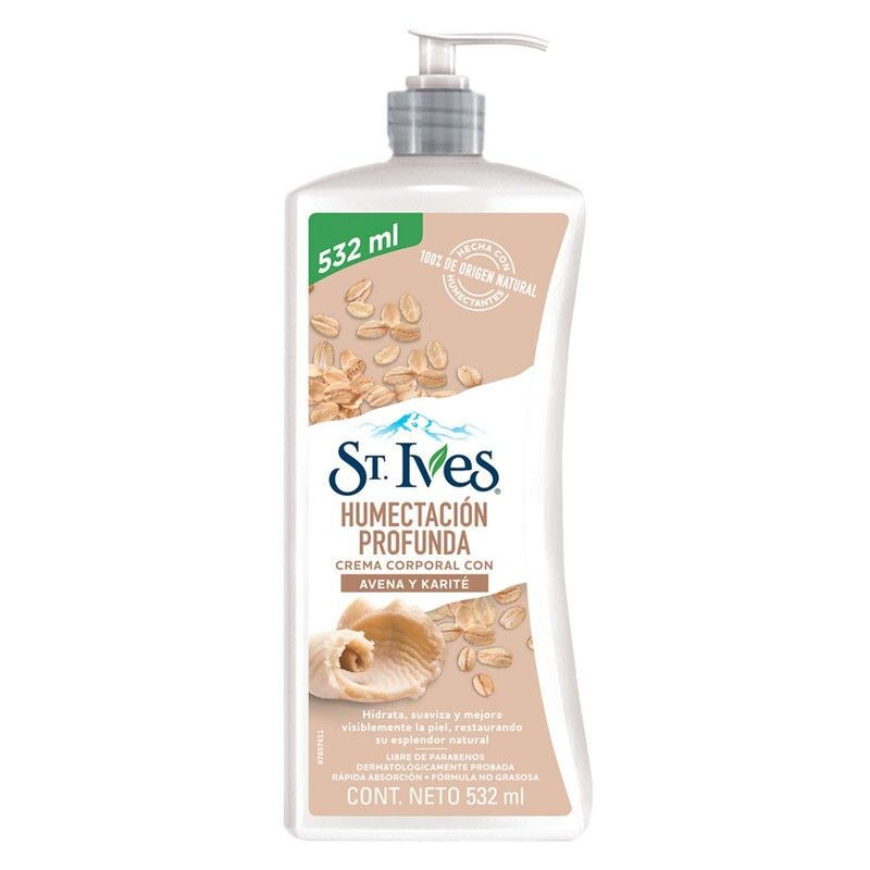 Crema Corporal Humectación Profunda Avena - Karite 532 ml St. Ives