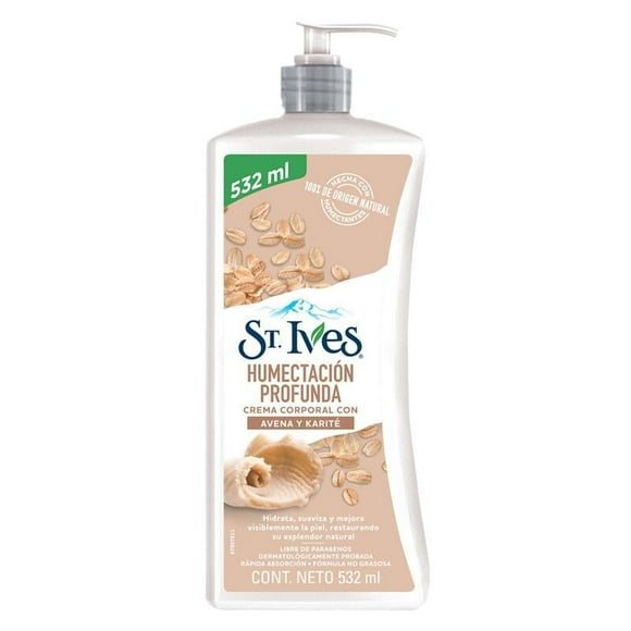 Crema Corporal Humectación Profunda Avena - Karite, 532 ml