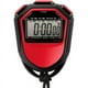 thumbnail image 1 of Chronometre Etanche, Minuterie Numerique Lcd Portable, Compteur De Sport Avec Sangle, Rouge, 1 of 5