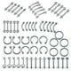 thumbnail image 5 of 110x Joyería Del Cuerpo Piercing Oreja Nariz Ombligo Ombligo Anillo Aros 1.2x10mm, 5 of 5