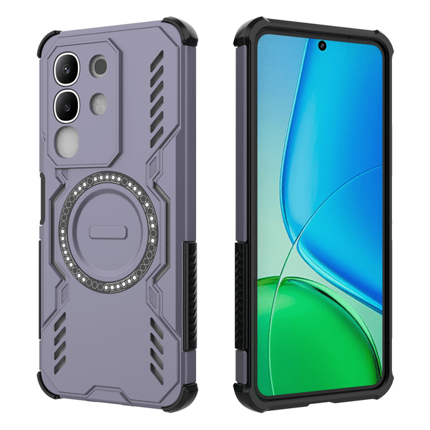 Funda FOXDOCK para Vivo Y29 4G , magnética, resistente a golpes, con soporte, unisex, carga inalámbrica