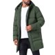 thumbnail image 4 of INSPIRE CHIC Chaqueta Acolchada con Capucha para Hombre de Longitud Media Abrigo Cálido con Cremallera de Invierno Chaqueta Acolchada S Verde Oscuro, 4 of 6
