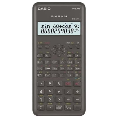 Casio - Calculadora Cientifica 240 Funciones Negro Fx-82Ms