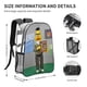 thumbnail image 2 of Bert Mochila Transparente Temática Resistente Y Duradera Bolsa See through Para Trabajo Deporte Universidad Y Viaje 31 × 43 Cm, 2 of 6