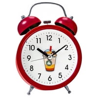 Gen - Reloj Vintage Campana Retro Campanilla Despertador Alarma Fuerte Multicolor