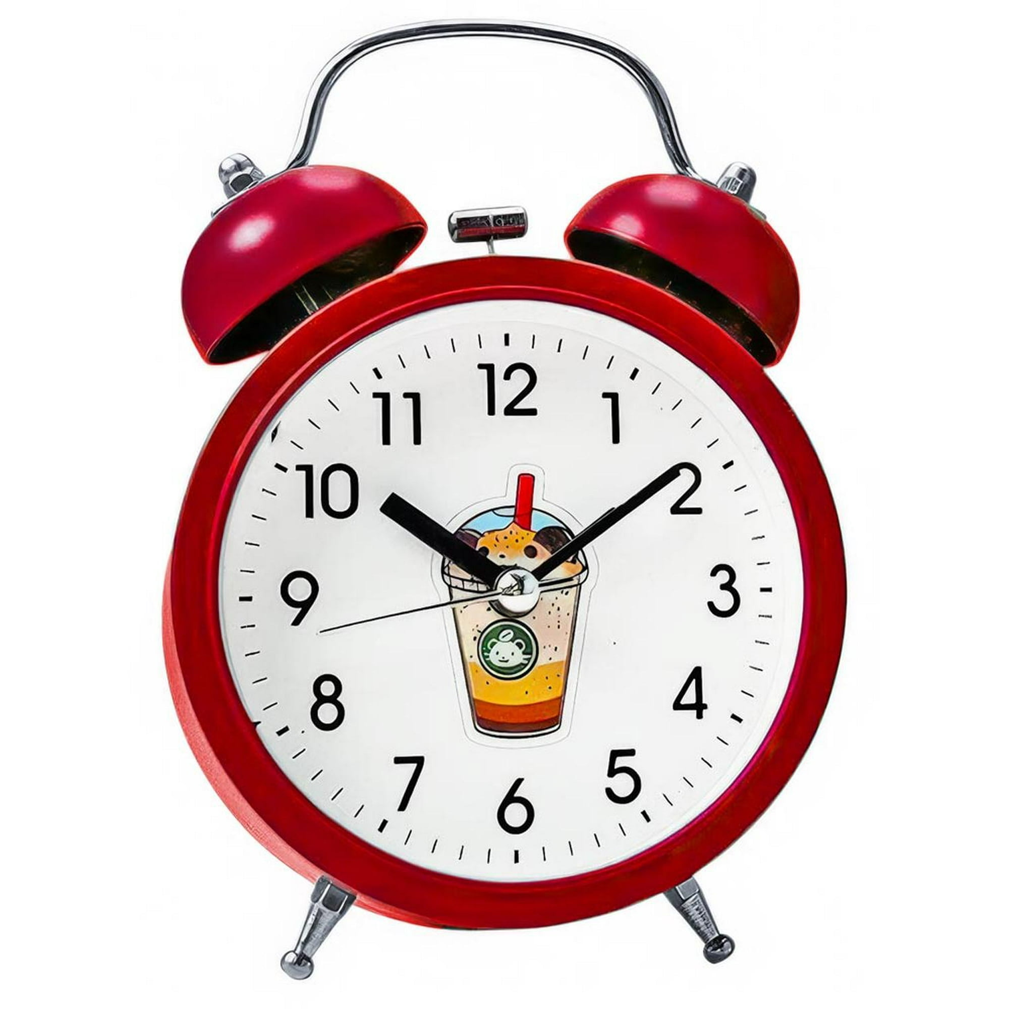 Gen - Reloj Vintage Campana Retro Campanilla Despertador Alarma Fuerte Multicolor