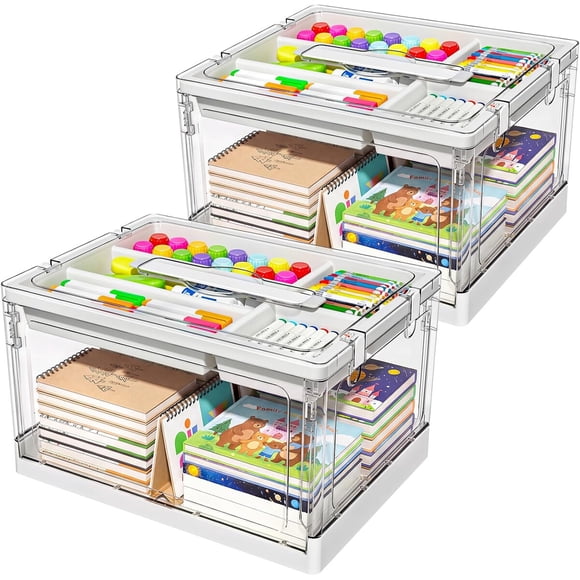 Organizador de Manualidades GeeBom 24 Qt 5 Divisiones