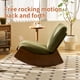 thumbnail image 3 of Comfortable Glider Rocking Chair, High-Quality Upholstery Glider Chair, Solid Wood Frame, Perfect for Multiple Settings Accent Reading Chair for Bedroom,Living Room,Nursery, 3 of 3