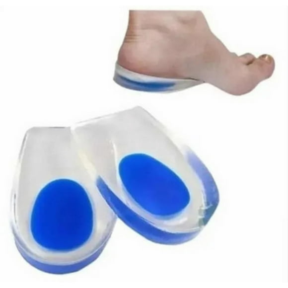 Par Plantillas Taloneras Gel Silicona Color Azul ( 2 Unidades)