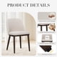 thumbnail image 2 of Sillas de comedor COLAMY, 6 unidades, tapizadas en tela, color beige, 2 of 5