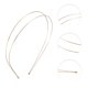 thumbnail image 3 of Unique Bargains 1 Pc Diademas de Doble Fila Simple para Mujeres Tono Dorado, 3 of 6