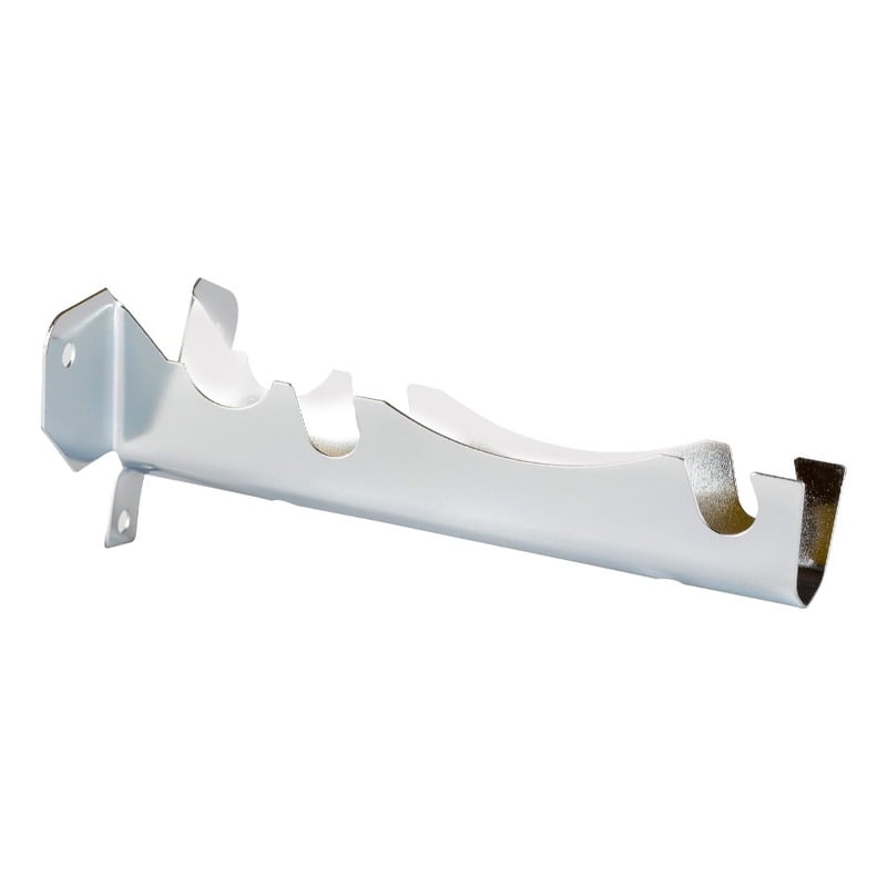 Metalhsa - Pack 2 Unidades De Soporte Cromado Doble A Muro 12 Mm