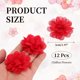 thumbnail image 2 of Flores de Gasa Uxcell, Apliques de Flores de Tela para Costura, Adornos para Manualidades de Bricolaje, Decoración de Ropa, Diademas, Bodas y Fiestas, Rojo, 2 of 7