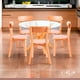 thumbnail image 2 of Comedor redondo de vidrio Cross 120cm + 5 Sillas Fresno de Madera - Natural, 2 of 8