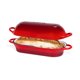 thumbnail image 1 of Molde para pan Nuovva de hierro fundido esmaltado, 34 × 16 cm, color rojo, 1 of 8