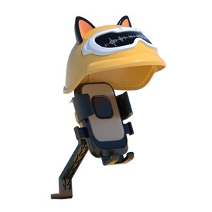 Magideal - Soporte De Teléfono Para Motocicleta Con Cubierta Superior Impermeable, Cuna Para Teléfono De Bicicleta, Soporte Creativo Para Teléfono De Bicicleta A Estilo A