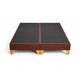 thumbnail image 3 of Base Cama 2 Plazas LORE Felpa Premium Café / Reforzada Con Patas De Madera, 3 of 3
