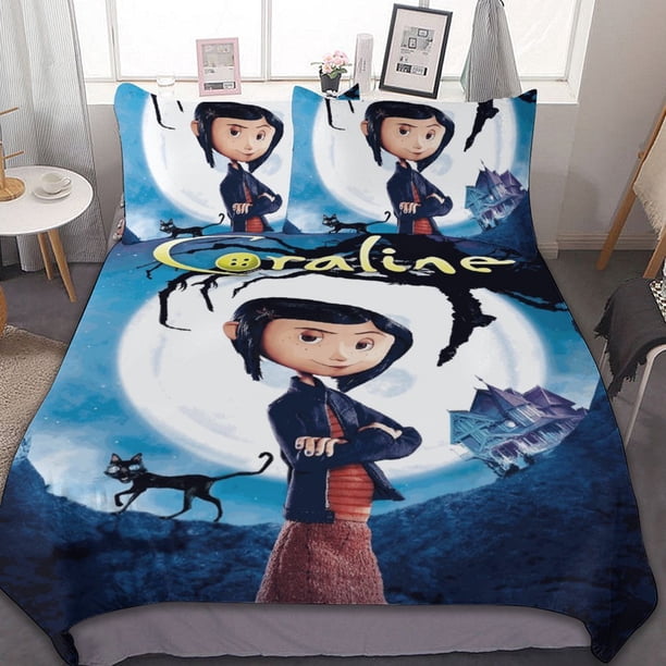 Coraline 3-Piece Bedding Set Duvet Cover Set Soft Warm And Comfortable Soft Bed Set for Bedroom