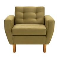 Bodevir - Sofa Bote 1C Felpa 04 Verde Musgo