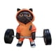 thumbnail image 3 of Estatuilla De Gato Creativa Divertida Linda Escultura De Gato De Fitness Para Mujeres Escritorio Oficina Naranja, 3 of 5
