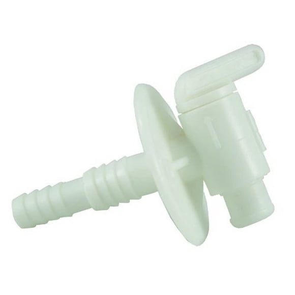 Válvula de desagüe con doble púa JR Products 03182, color blanco