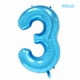 thumbnail image 2 of Set de globos Hengximaoyi con números de 40 pulgadas, color azul #3, 2 of 3