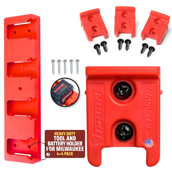 Soporte para herramientas y baterías para herramientas Milwaukee de 18 V - PERCH