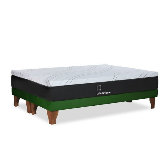 Cama Europea Zen Top Foam King Base Dividida