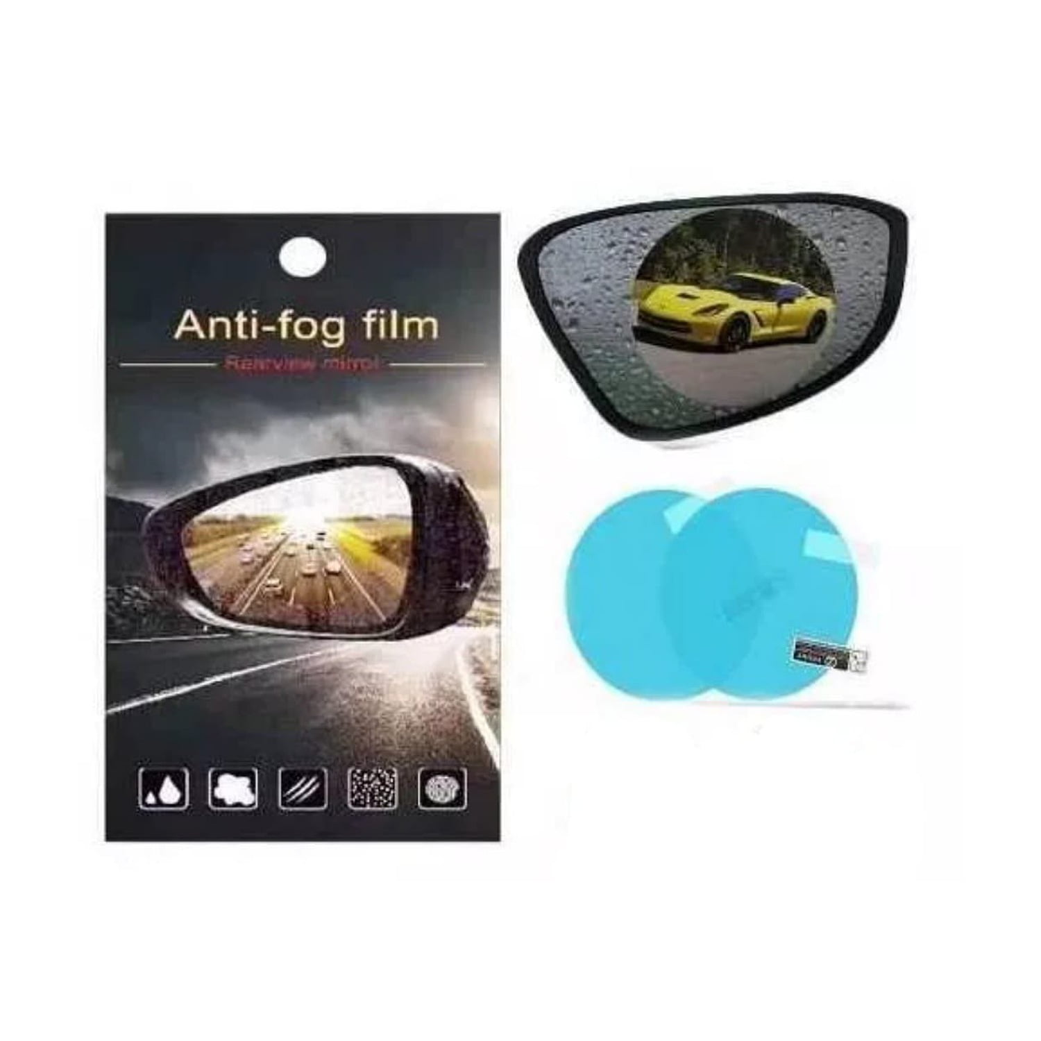 Mundo Accesorios - Laminas Anti-lluvia Para Espejos Autos Y Camiones