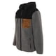 thumbnail image 2 of Polerón Hombre Sherpa Full Zipper Grey Black Brown, 2 of 5