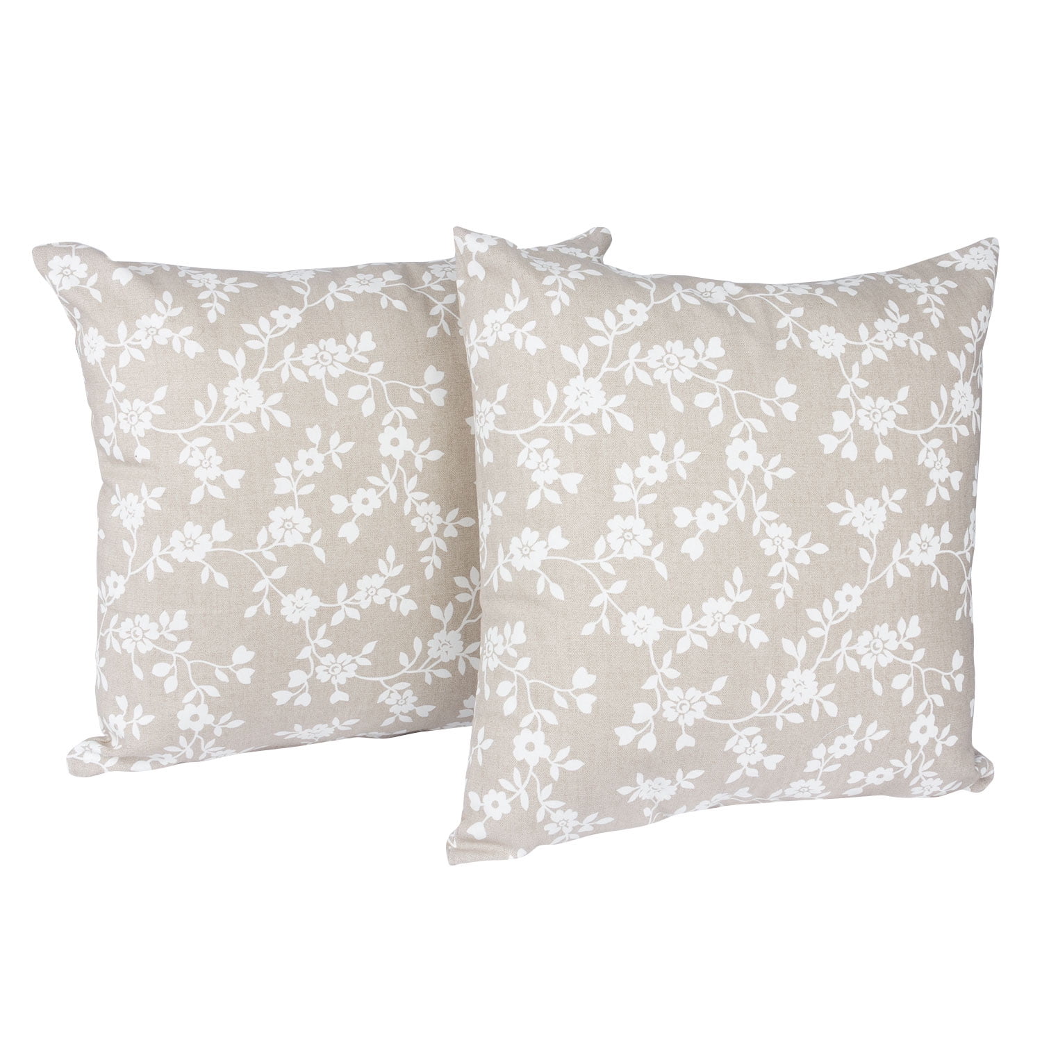 Masel - Set 2 Cojines Lona Española Keila Beige 50x50