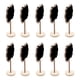 thumbnail image 3 of 10 X Mini Pizarra De Madera Con Base Redonda, 3 of 3