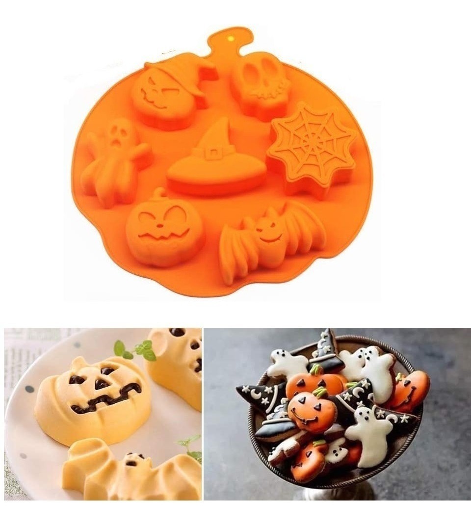 Genérico - Moldes Halloween Moldes Silicona Halloween Molde Calabaza
