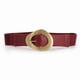 thumbnail image 1 of Cinturón Elasticada Faja Con Cuerina Hebilla Dorada Elegante rojo Talla Única, 1 of 4