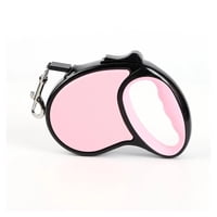 Total Click - Cuerda Retractil 5M Flexible Paseo De Perro Cachorro Rosado